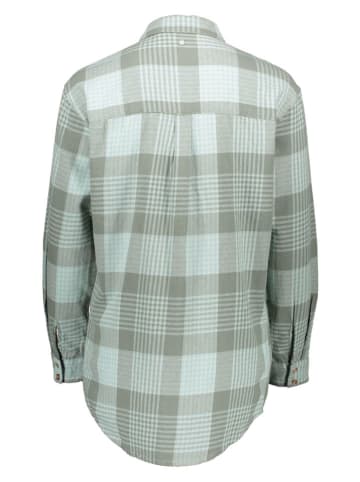 Flanellen blouse "Let It Go" groen