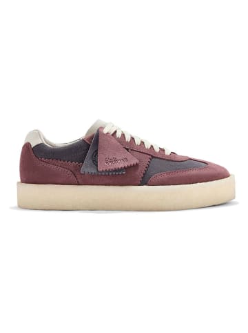 Leder-Sneakers "Tor 80" in Pink/ Dunkelblau