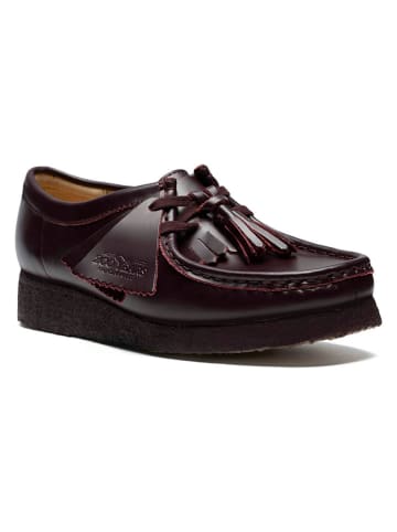 Leder-Schnürschuhe "Wallabee" in Lila