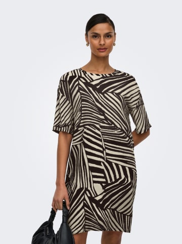 Jurk "Debbie" bruin/beige