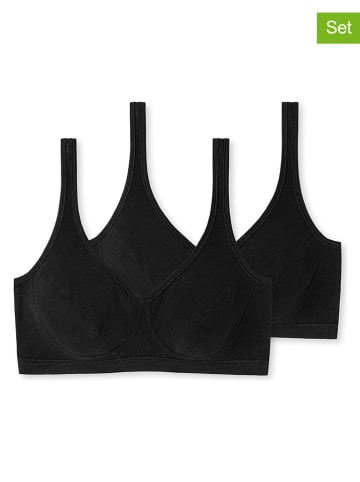 2-delige set: bustiers zwart