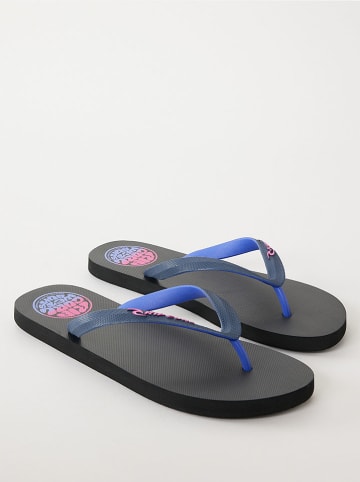 Zehentrenner "Wetty Fade Bloom" in Blau/ Schwarz