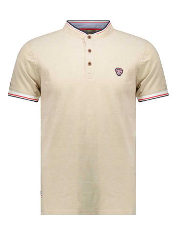 Koszulka polo "Kazioblend" w kolorze beżowym