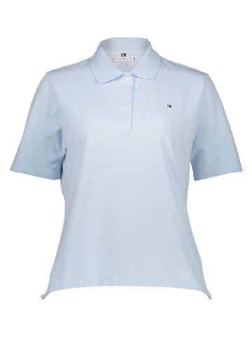 Koszulka polo w kolorze błękitnym