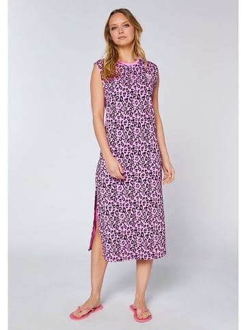 Sweatkleid in Rosa/ Schwarz