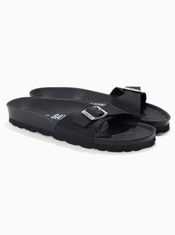 Leder-Pantoletten "Zephyr" in Schwarz