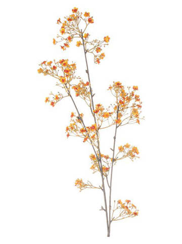 Sztuczna gałązka ''Gypsophilia Loryn'' w kolorze pomarańczowym - dł. 106 cm