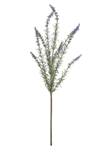 Sztuczna gałązka "Lavender Lally" w kolorze zielono-fioletowym - dł. 78 cm