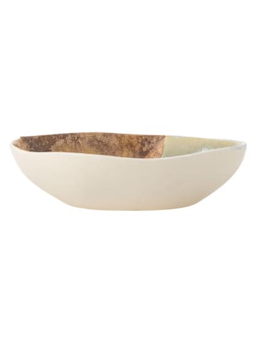 Kom "Lacey" lichtbruin/wit - Ø 26,5 cm