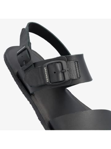 Leder-Barfußschuhe "Kos" in Schwarz