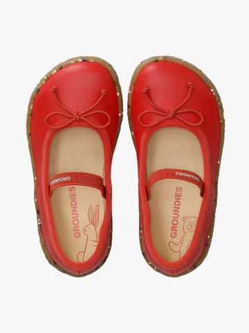 Skórzane buty barefoot "Sofia" w kolorze czerwonym