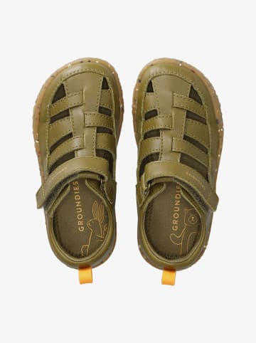 Leren barefootschoenen "Noto 2.0" kaki/Khaki