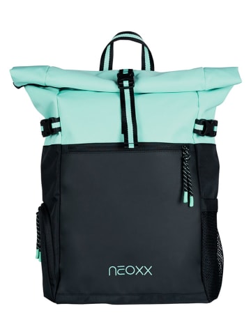 Rucksack "Iconic" in Türkis/ Schwarz - (B)30 x (H)45 x (T)14 cm