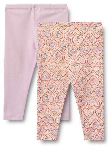 2er-Set: Leggings "Jules" in Rosa/ Orange