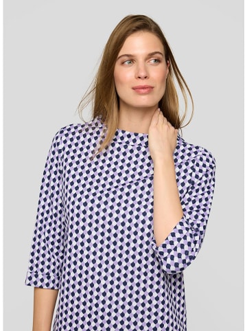 Longsleeve in Flieder/ Dunkelblau