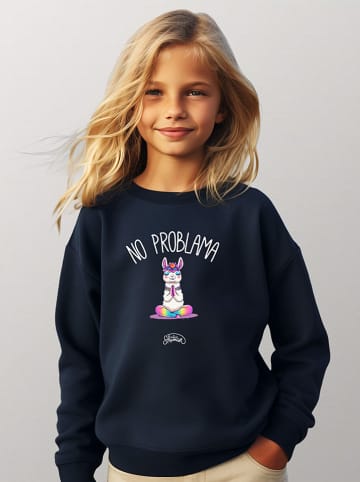Sweatshirt "No Problema" donkerblauw