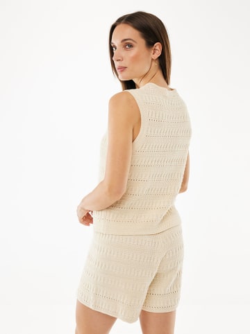 Gebreide top beige