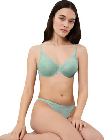 Biustonosz "Signature Sheer" w kolorze zielonym