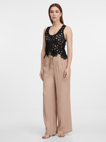 Gebreid blousetop zwart