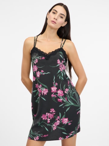 Kleid in Schwarz/ Pink