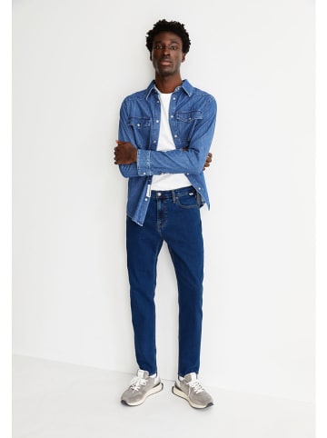 Spijkerbroek "Arjo" - tapered fit - donkerblauw