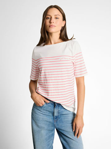 Shirt wit/roze