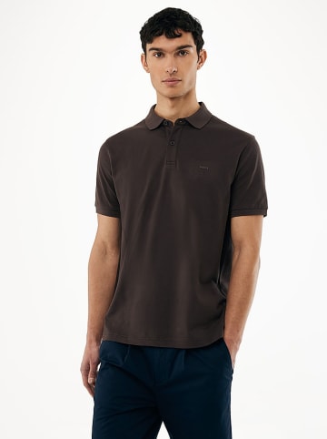 Poloshirt in Braun