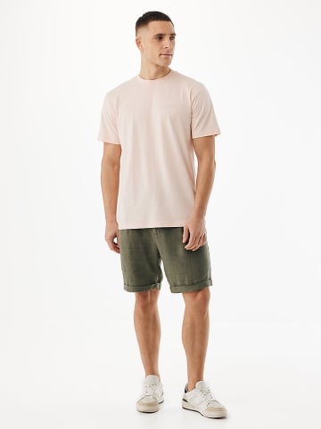 Leinen-Shorts in Khaki