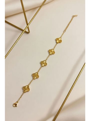 Vergulde armband met sierelementen
