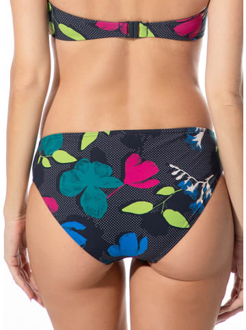 Bikini-Hose in Schwarz/ Bunt