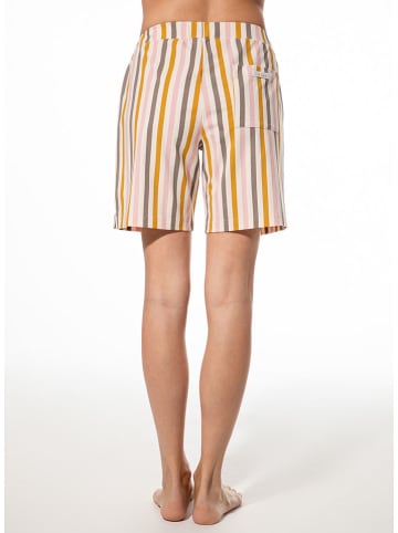 Pyjama-Hose in Gelb/ Rosa/ Beige