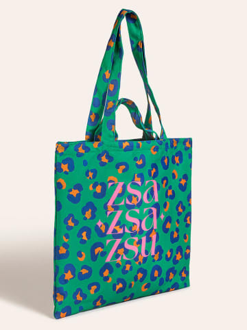 Strandtasche in Grün - (B)40 x (H)40 cm