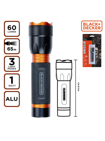 Latarka LED 1W w kolorze czarnym - wys. 9,7 cm