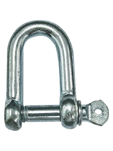 6er-Set: Schäkelkarabiner in Silber