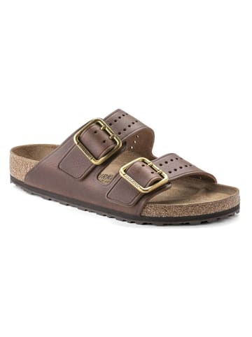Leder-Pantoletten "Arizona" in Braun