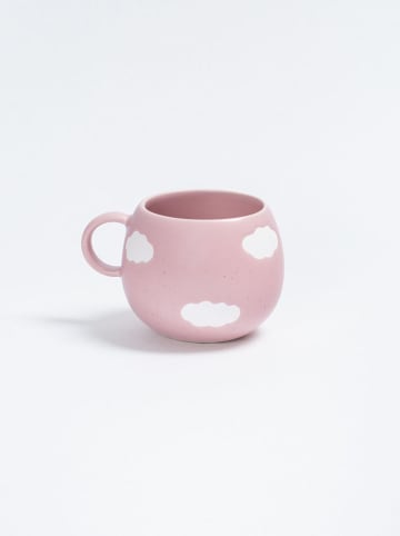 Kubek jumbo "Cloud" w kolorze jasnoróżowym - 500 ml