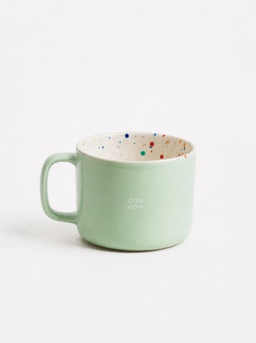 Jumbotasse ''Breeze Party - Dog Mom''  in Grün - 450 ml