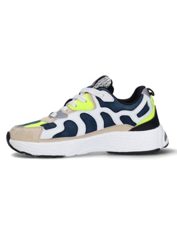Sneakers in Beige/ Dunkelblau