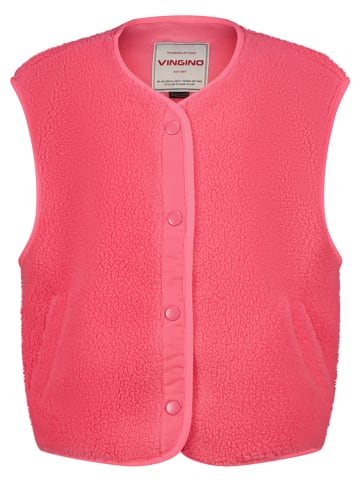Teddyweste in Pink