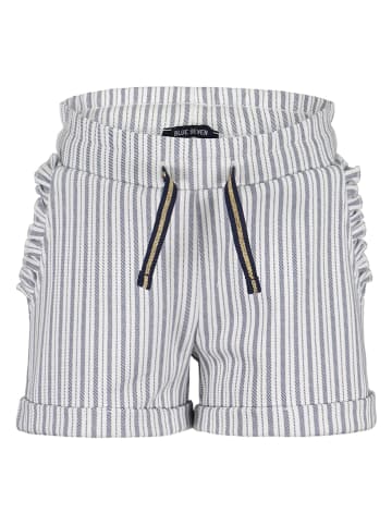 Shorts in Weiß/ Dunkelblau