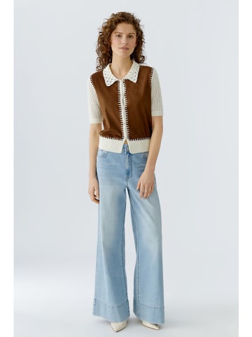 Vest bruin/crème