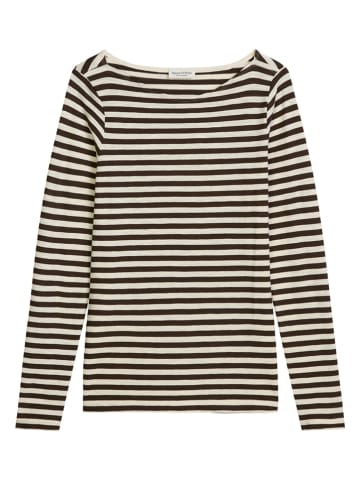 Longsleeve in Schwarz/ Creme