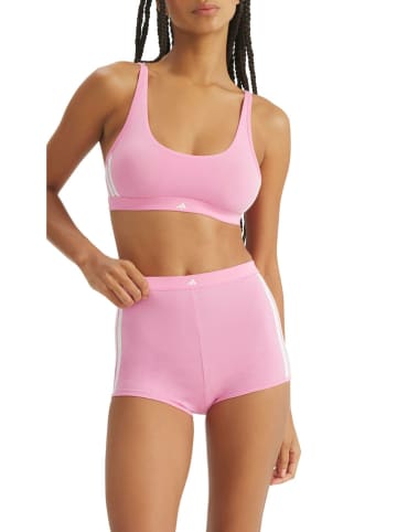 Pełne figi high waist w kolorze jasnoróżowym
