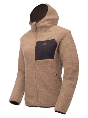 Wollfleecejacke in Camel