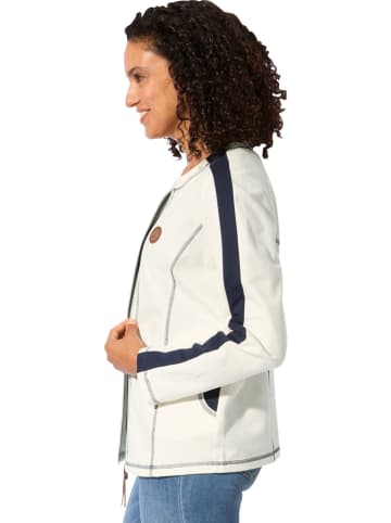 Sweatjacke in Weiß