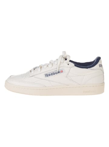 Skórzane sneakersy "Club C 85 Vintage" w kolorze kremowo-granatowym