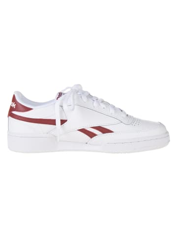 Skórzane sneakersy "Club C Revenge" w kolorze biało-czerwono-jasnobrązowym