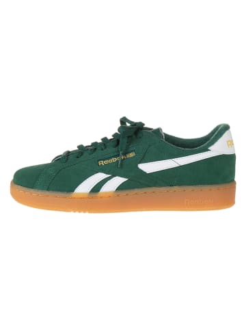 Skórzane sneakersy "Club C Grounds" w kolorze zielono-białym