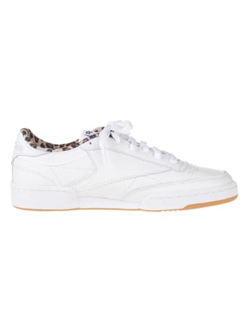 Leder-Sneakers "Club C 85 Vintage" in Weiß/ Hellbraun