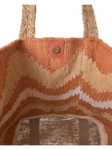 Shopper bag w kolorze pomarańczowym - 40 x 31 cm